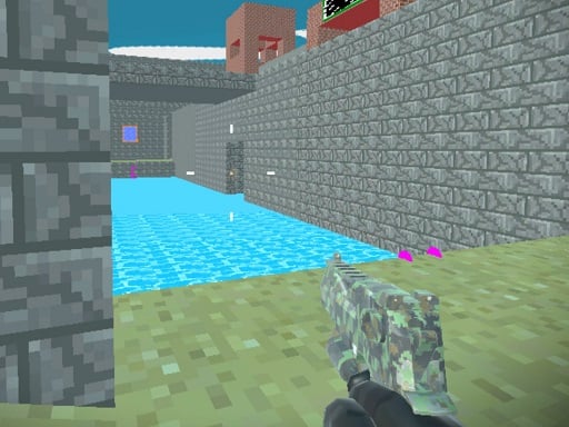 Fortaleza de Combate com Blocos de Pixel - Free Jogos para Multi-player Game