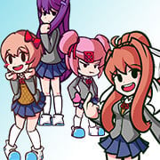 Spiele jetzt FNF: Doki Doki Takeover (DDLC) Plus