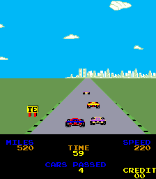 Play Driving Force (Galaxian conversion bootleg) Now -  :xxx - :yyy Game Screenshot
