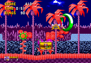Играть в Соник 1 - Галактическое издание сейчас -  Скриншот игры :xxx - :yyy
