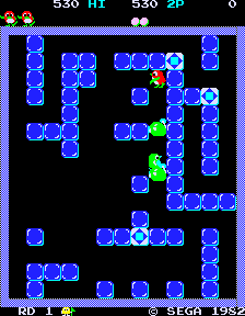 Play Pengo (set 2 not encrypted) Now -  :xxx - :yyy Game Screenshot