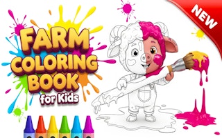 Farm Coloring Book for Kids - Free coloring Game Like تلوين ساحر