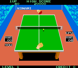 Play Konami's Ping-Pong Now -  :xxx - :yyy Game Screenshot