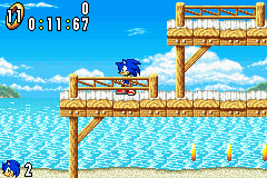 Jouez à Sonic Advance (E)(Lightforce) maintenant -  Capture d'écran de :xxx - Jeu :yyy