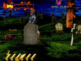 Play Zombie Raid (9/28/95, Japan, prototype PCB) Now - Arcade :xxx - :yyy Game Screenshot