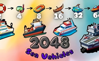 2048 Sea Vehicles - Free 2048 Game Like Jingle Juggle Merge