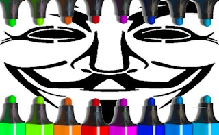 Anonymous Mask Coloring - Free coloring Game Like 와onder 색칠
