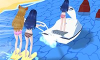 Играть в Girl Surfer 3D сейчас -  Скриншот игры :xxx - :yyy