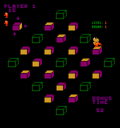 Play Q*bert's Qubes Now -  :xxx - :yyy Game Screenshot