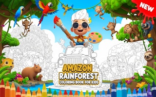 Amazon Rainforest Coloring Book for Kids - Free coloring Game Like 와onder 색칠