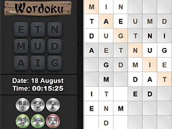 立即玩每日Wordoku - 2 Player :xxx - :yyy 游戏截图