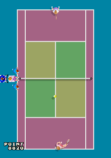 Play Passing Shot (World, 4 Players, FD1094 317-0074) Now -  :xxx - :yyy Game Screenshot