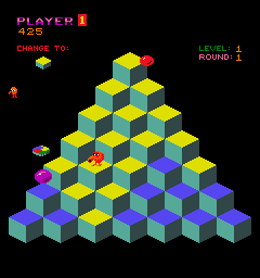 Play Q*bert (US set 2) Now -  :xxx - :yyy Game Screenshot