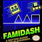 Play Famidash – Geometry Dash, but Retro Now -  :xxx - :yyy Game Screenshot