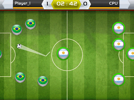 Soccer Champ - 100% Free 2 Player Soccer Champ - 2 Player Game Screenshot