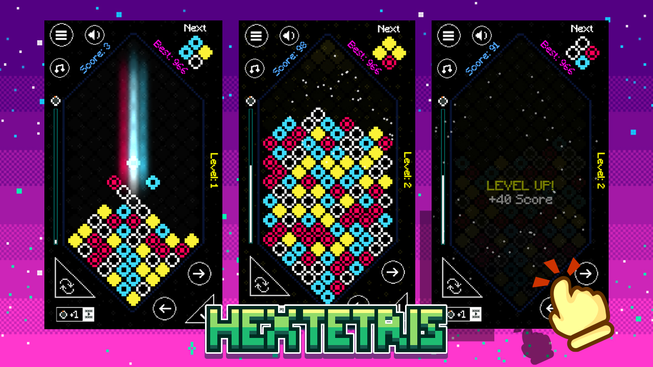 العب هكسيتريس الآن - Arcade لقطة شاشة لعبة :xxx - :yyy