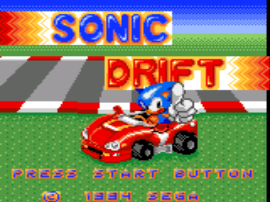 Jouez à Sonic Drift (Japon) (Échantillon) maintenant -  Capture d'écran de :xxx - Jeu :yyy