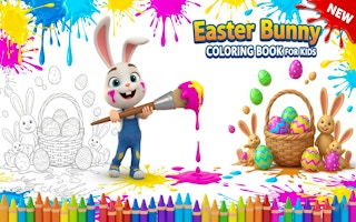 Easter Bunny Coloring Book for Kids - Free coloring Game Like 와onder 색칠