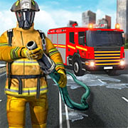 Play Firefighter FireTruck Simulation Now -  :xxx - :yyy Game Screenshot