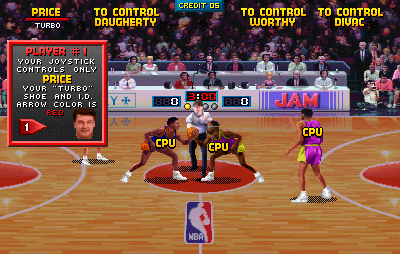 Play NBA Jam (rev 3.01 4/07/93) Now -  :xxx - :yyy Game Screenshot