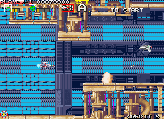 Spiele jetzt Darius Gaiden - Silberadler (Version 25A 19091994) - Arcade :xxx – :yyy Spiel-Screenshot