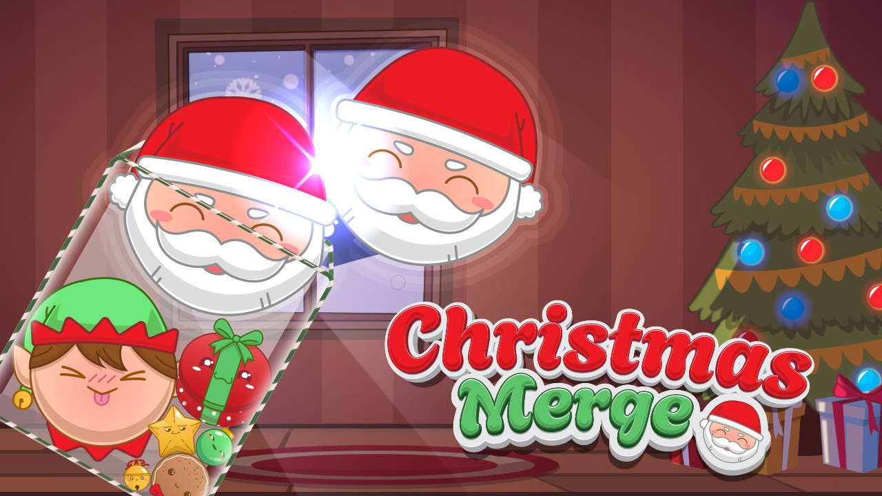 Christmas Merge Puzzle gameplay screenshot