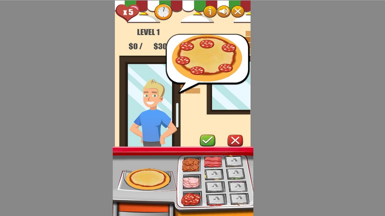 Pizza Mania gameplay screenshot
