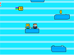 Play Noob vs Bacon Jumping Now - 2 Player :xxx - :yyy Game Screenshot