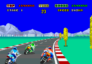العب Hang-On (الإصدار A) الآن - Arcade لقطة شاشة لعبة :xxx - :yyy