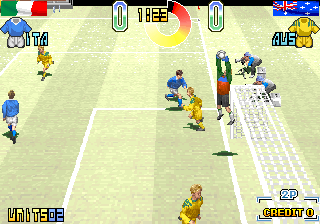 Play Hat Trick Hero '95 (Ver 2.5A 1994/11/03) Now -  :xxx - :yyy Game Screenshot