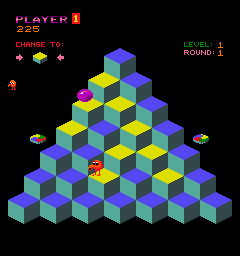Play Mello Yello Q*bert Now -  :xxx - :yyy Game Screenshot