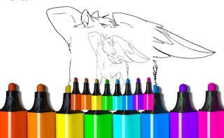 Coloring Pages Of Anime Wolves - Free kids Game Like Police