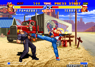 Play Real Bout Fatal Fury 2 - The Newcomers / Real Bout Garou Densetsu 2 - the newcomers (NGH-2400) Now -  :xxx - :yyy Game Screenshot