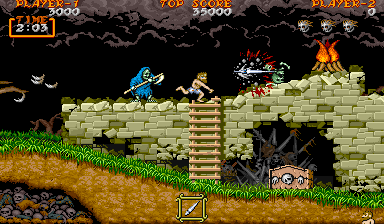 Juega a Dai Makai-Mura (Japón) ahora - Arcade Captura de pantalla de :xxx - Juego :yyy