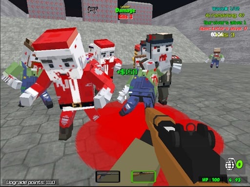 Pixel Wars Apocalypse Zombie blocky combat Games