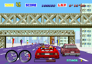 Play Turbo Out Run (Japan, deluxe cockpit, FD1094 317-0101 decrypted) Now -  :xxx - :yyy Game Screenshot