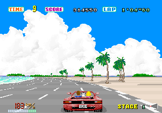Play Out Run (deluxe sitdown) (Enhanced Edition v1.0.3) Now -  :xxx - :yyy Game Screenshot