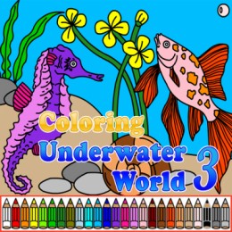 Coloring Underwater World 3 gameplay screenshot