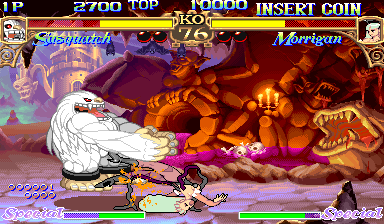 Play Darkstalkers - the night warriors (940818 Hispanic) Now -  :xxx - :yyy Game Screenshot
