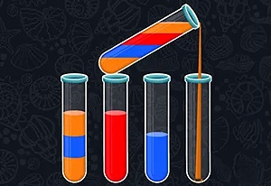 Color Water Sort 3D gameplay screenshot