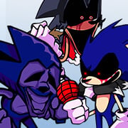 Jouez à FNF vs Majin Sonic & Lord X Chante le sang rouge dans la neige maintenant -  Capture d'écran de :xxx - Jeu :yyy