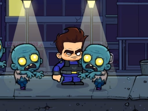 Juega a Supervivencia De Zombis En La Ciudad 2D online gratis – Captura de pantalla del juego de boys