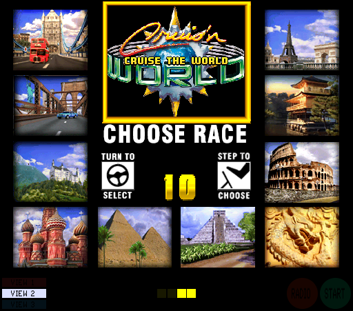 Spiele jetzt Cruisn World (v25) - Arcade :xxx – :yyy Spiel-Screenshot