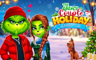 The Grinch Couple Holiday Dress Up - Free christmas Game Like مهمة شتوية سانتا