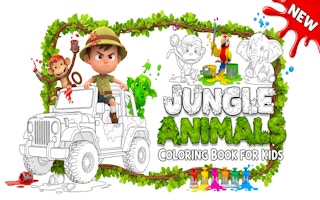 Jungle Animals Coloring Book for Kids - Free coloring Game Like Волшебное раскрашивание