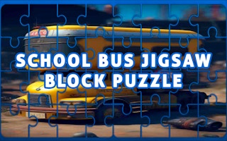 School Bus Jigsaw Block Puzzle - Free board Game Like Noughts E Crosses Ultimate