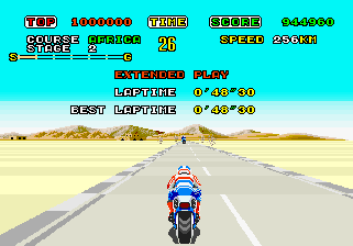 Play Super Hang-On (mini ride-on, Rev A, FD1089B 317-0034) Now -  :xxx - :yyy Game Screenshot