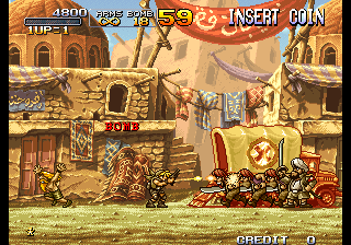 Play Metal Slug 2 - Super Vehicle-001/II (NGM-2410) (NGH-2410) Now -  :xxx - :yyy Game Screenshot