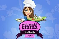 Cooking with Emma: Sushi Rolls Vegan العب Cooking with Emma: Sushi Rolls Vegan الآن