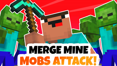 Jouez à Fusionner les Mines: Attaque des Mobs! maintenant -  Capture d'écran de :xxx - Jeu :yyy
